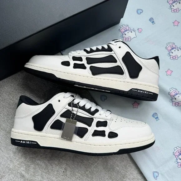 Amiri Skeleton Low-Top Leather Sneakers
